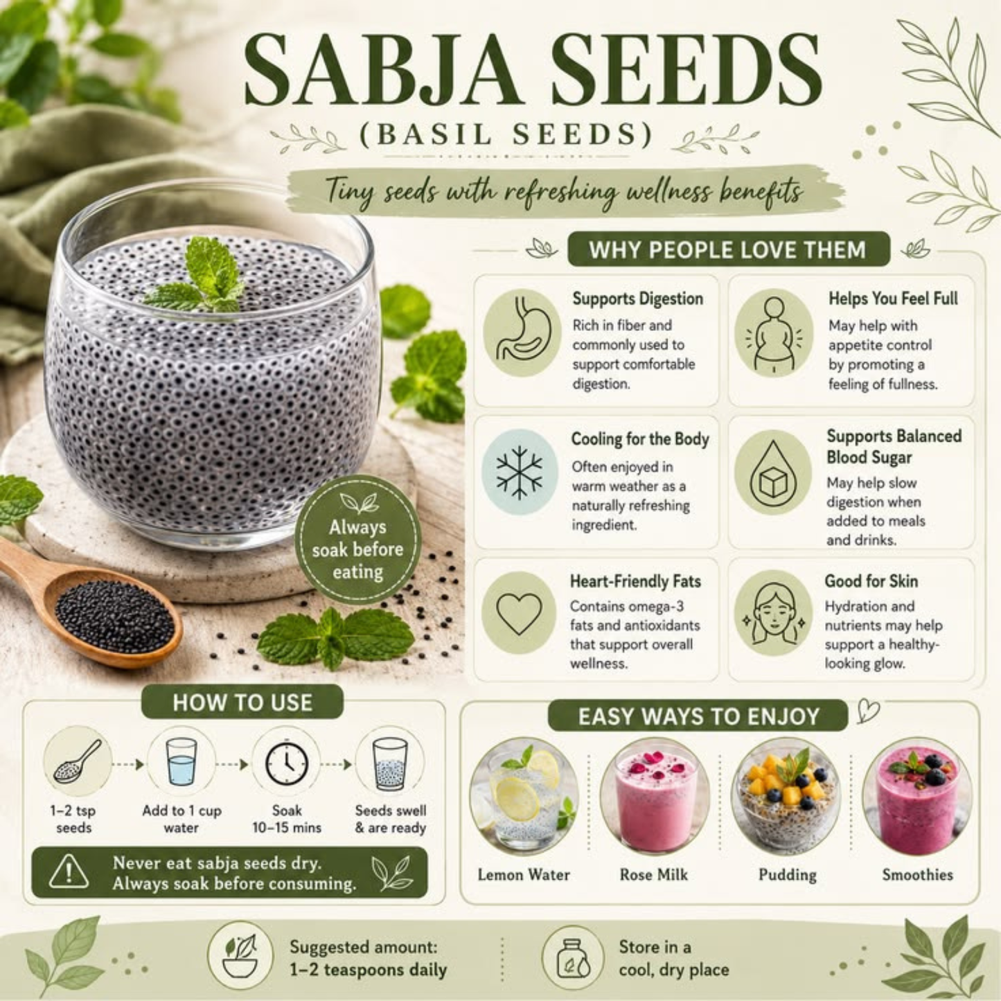 Sabja Seeds