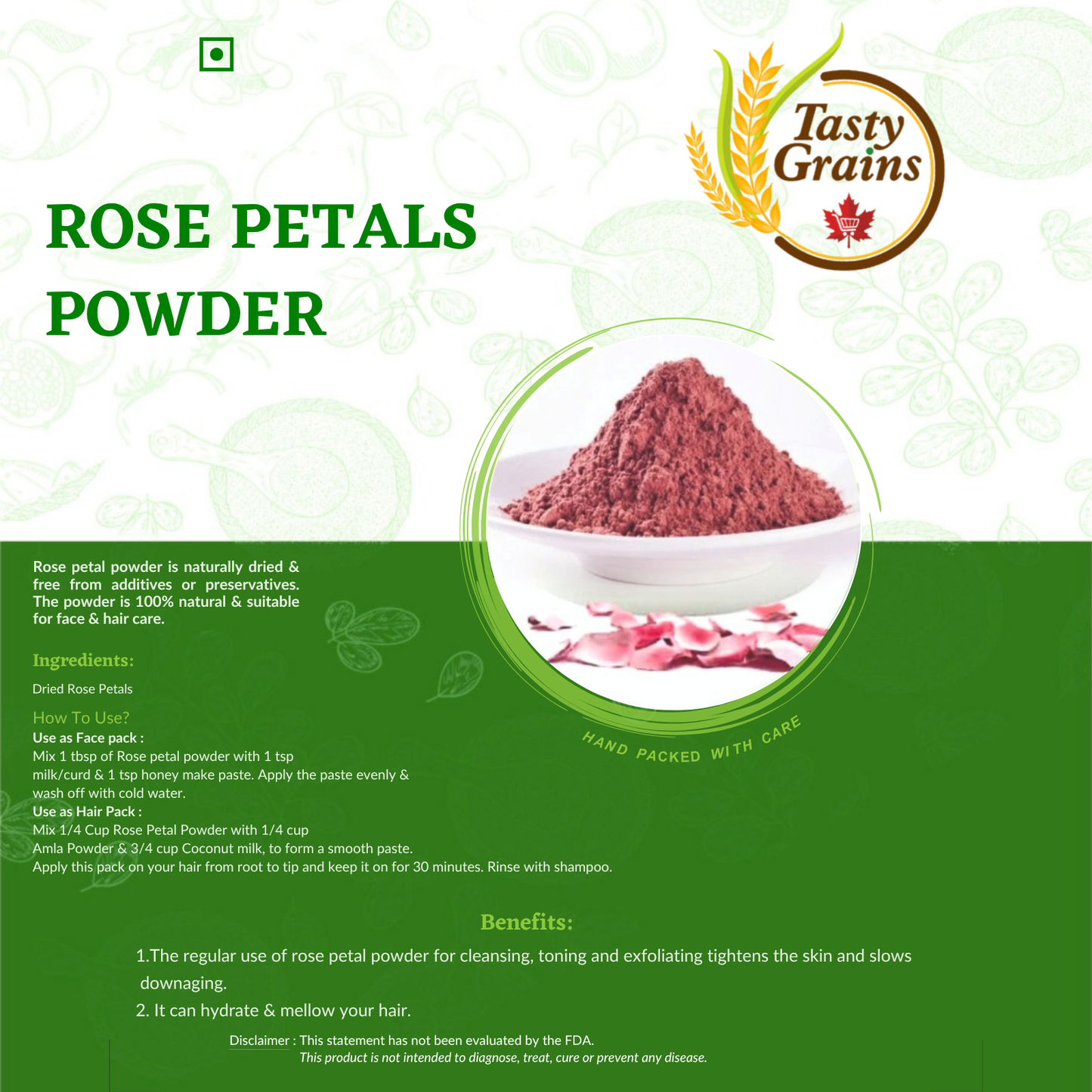 Rose Petals Powder