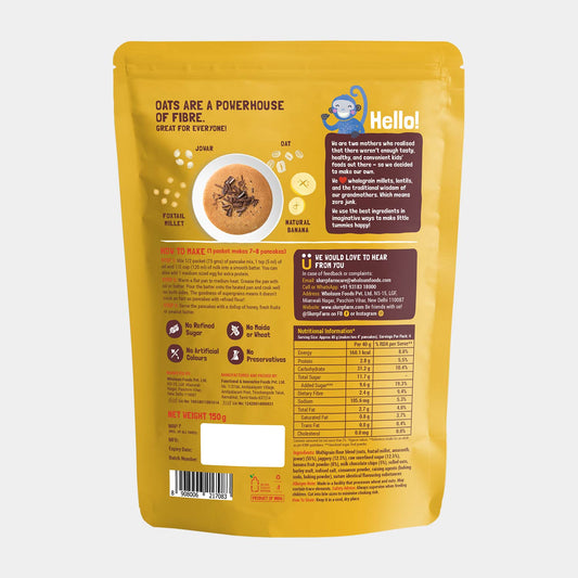 Millet Pancake Mix(Banana Choco Chip) - Slurrp Farm