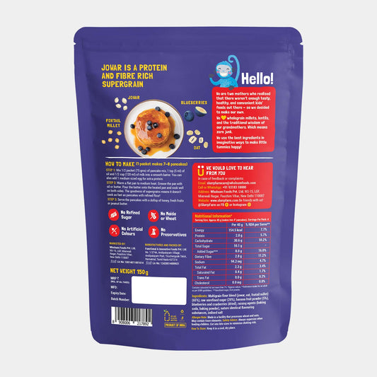 Millet Pancake Mix (Blueberry) - Slurrp Farm