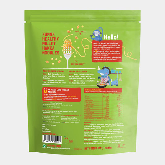 Millet Hakka Noodles (Mild Masala) - Slurrp Farm