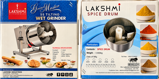 Laxmi 3L Tilting Wet Grinder – 110V