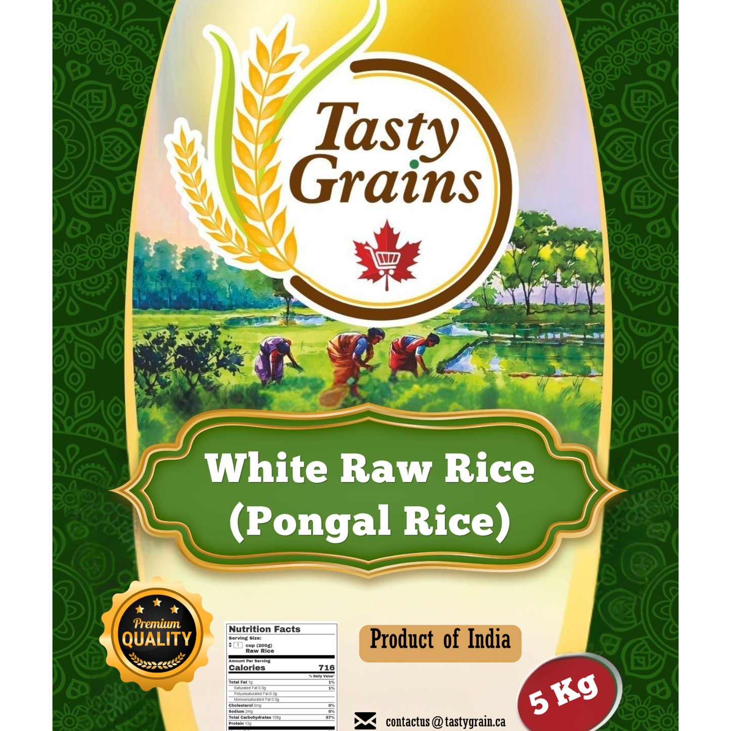 Pongal Raw rice