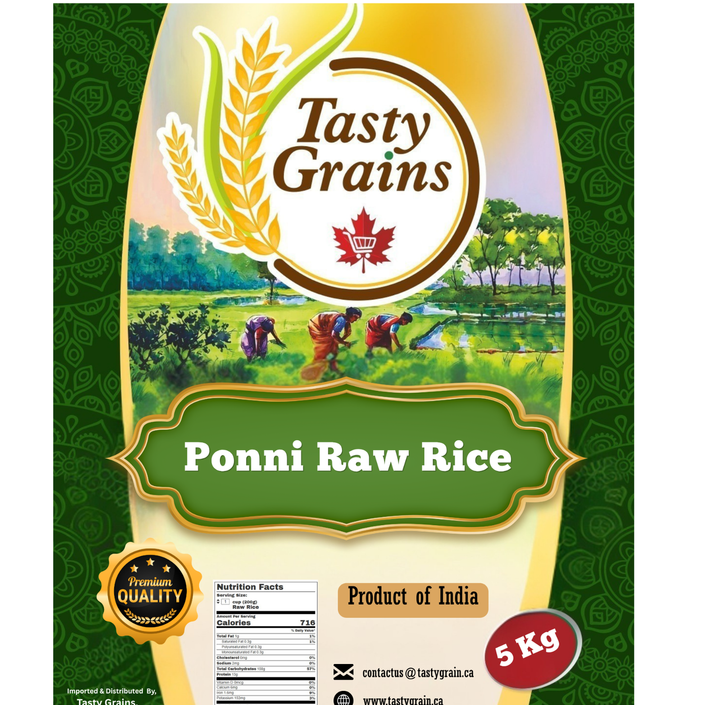 Ponni Raw rice