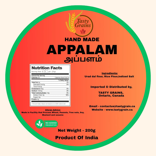 Round Appalam - Fryums