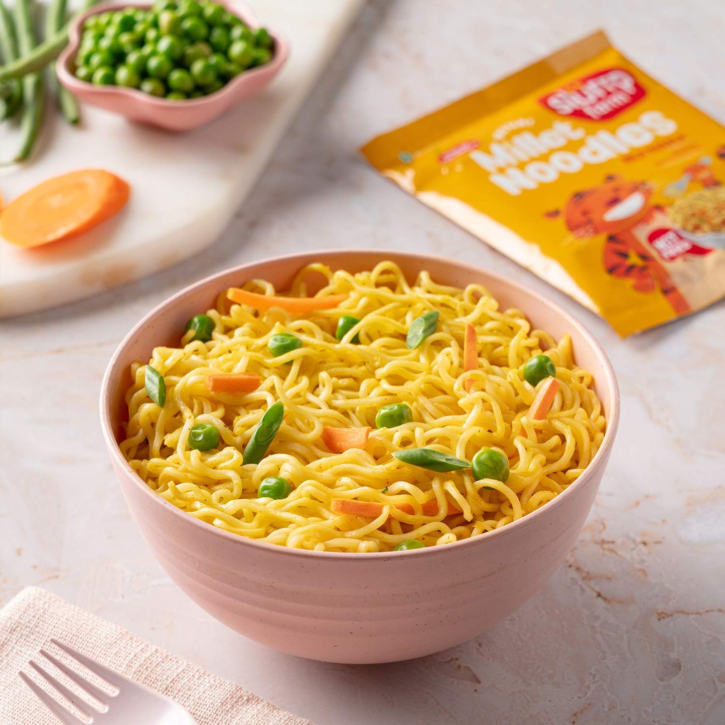 Millet Hakka Noodles (classic masala) - Sluurp Farm
