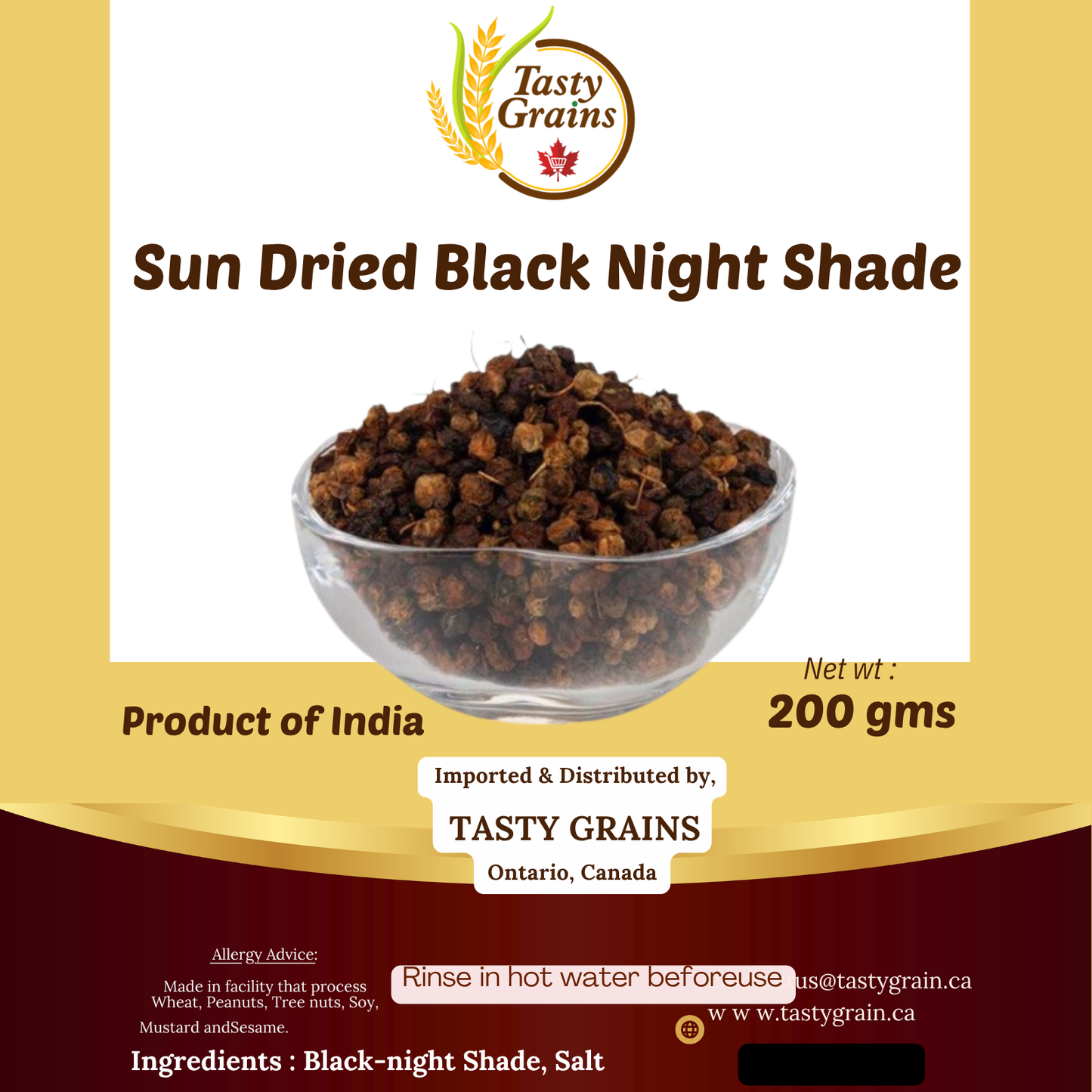 Sun-Dried Black Night Shade (Manathakkali Vathal)