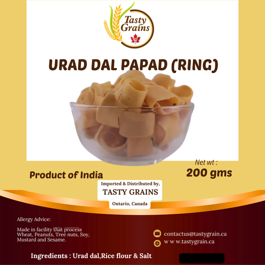 Urad Dal Papad - Ring