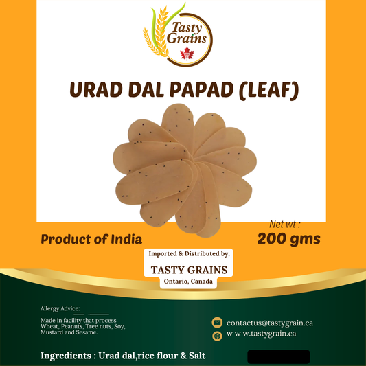 Urad dal Papad - Leaf
