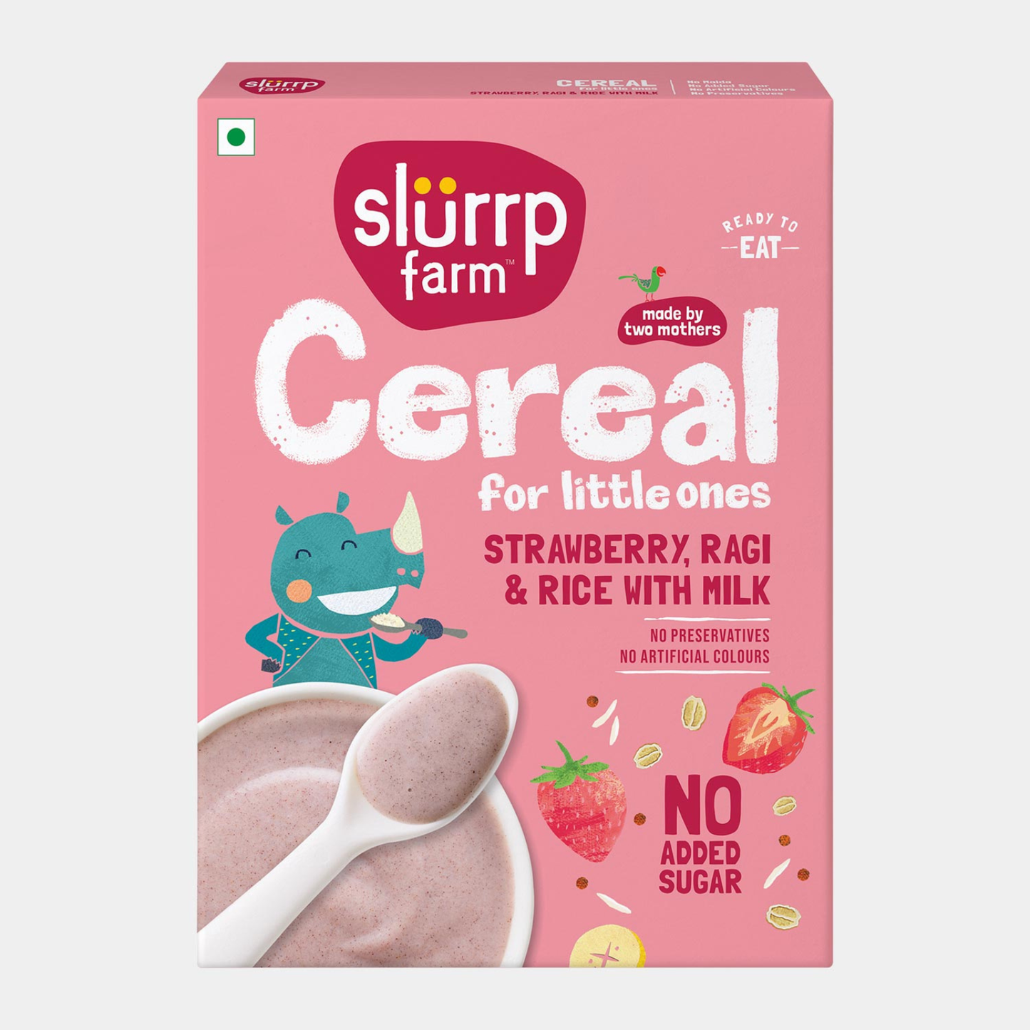 Strawberry, Ragi & Rice Toddler Cereal