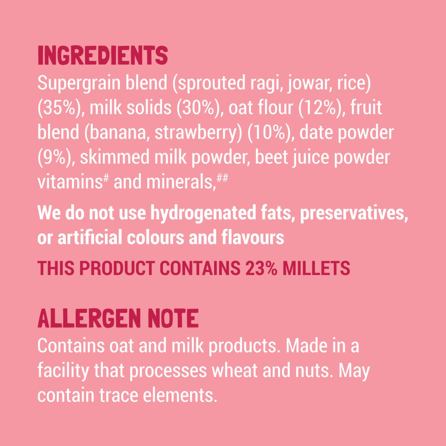 Strawberry, Ragi & Rice Toddler Cereal