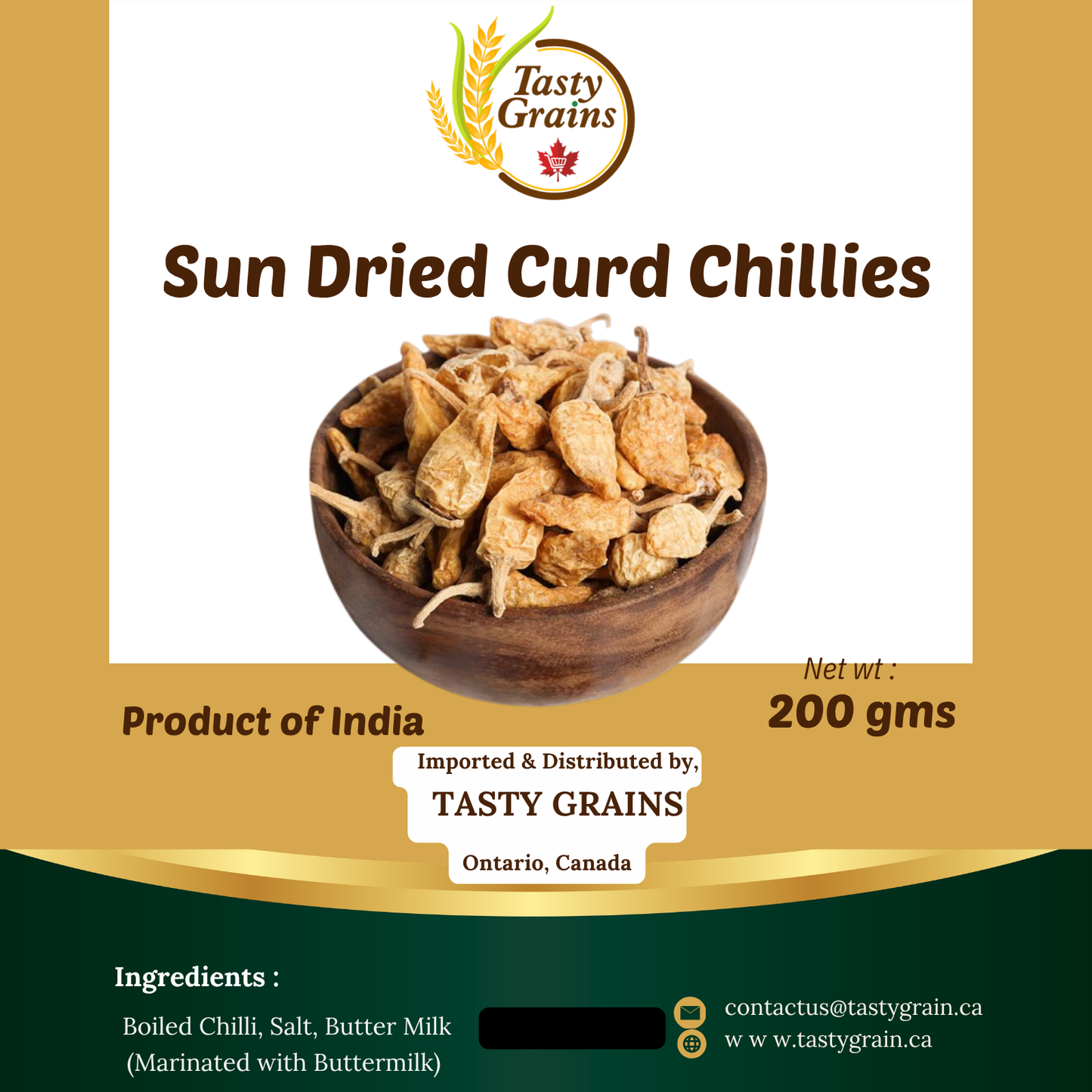 Sun dried Curd Chillies - Mor Milagai