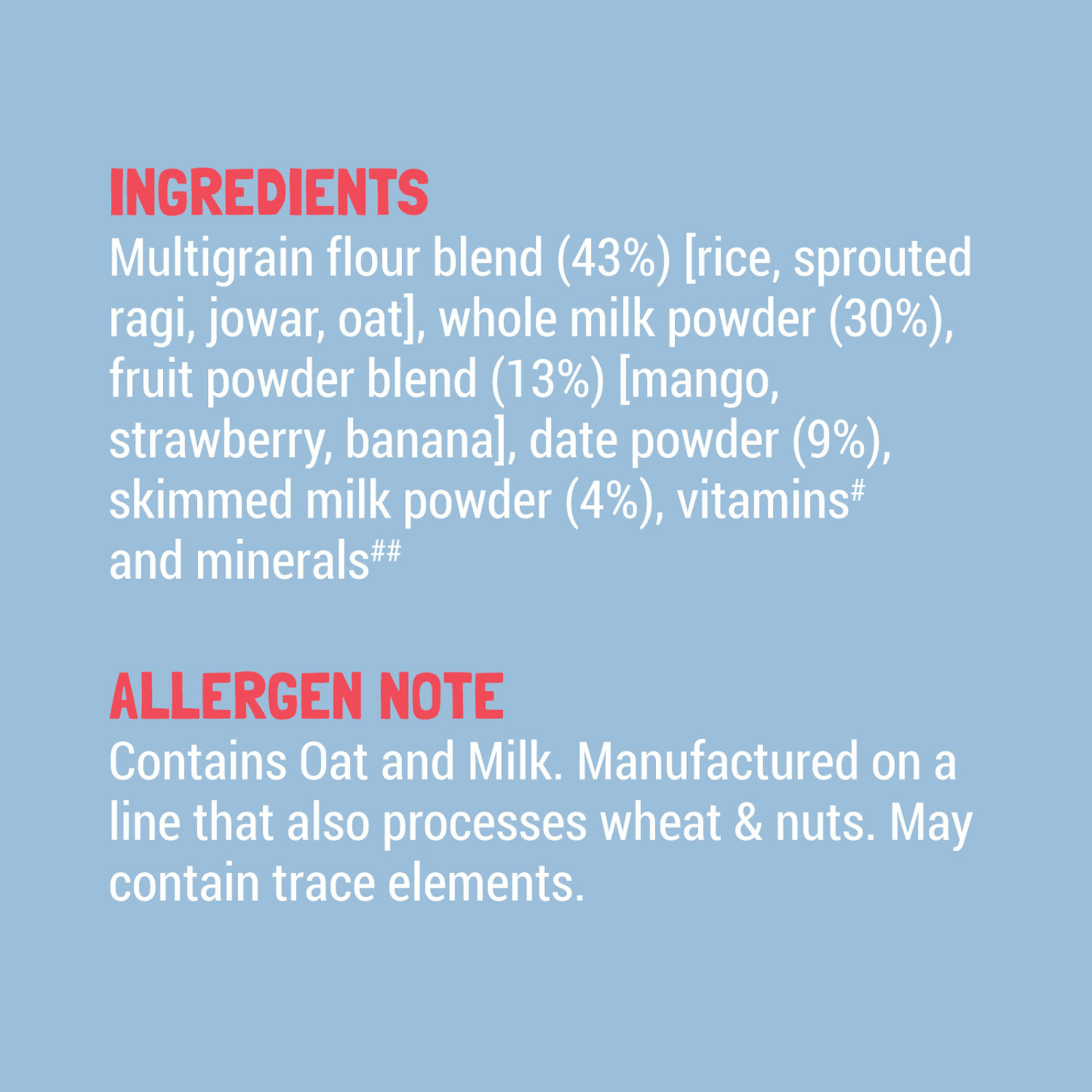 Multigrain Millet with Mixed Fruit Toddler Cereal