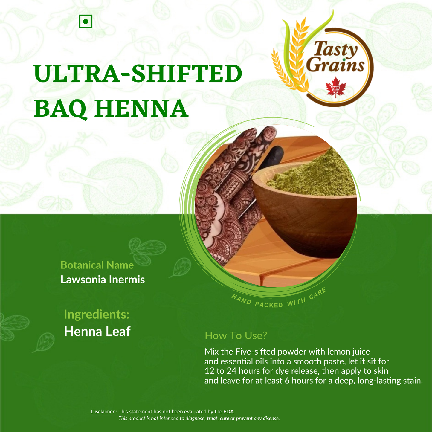 Henna Powder (Mehandi/Body art)