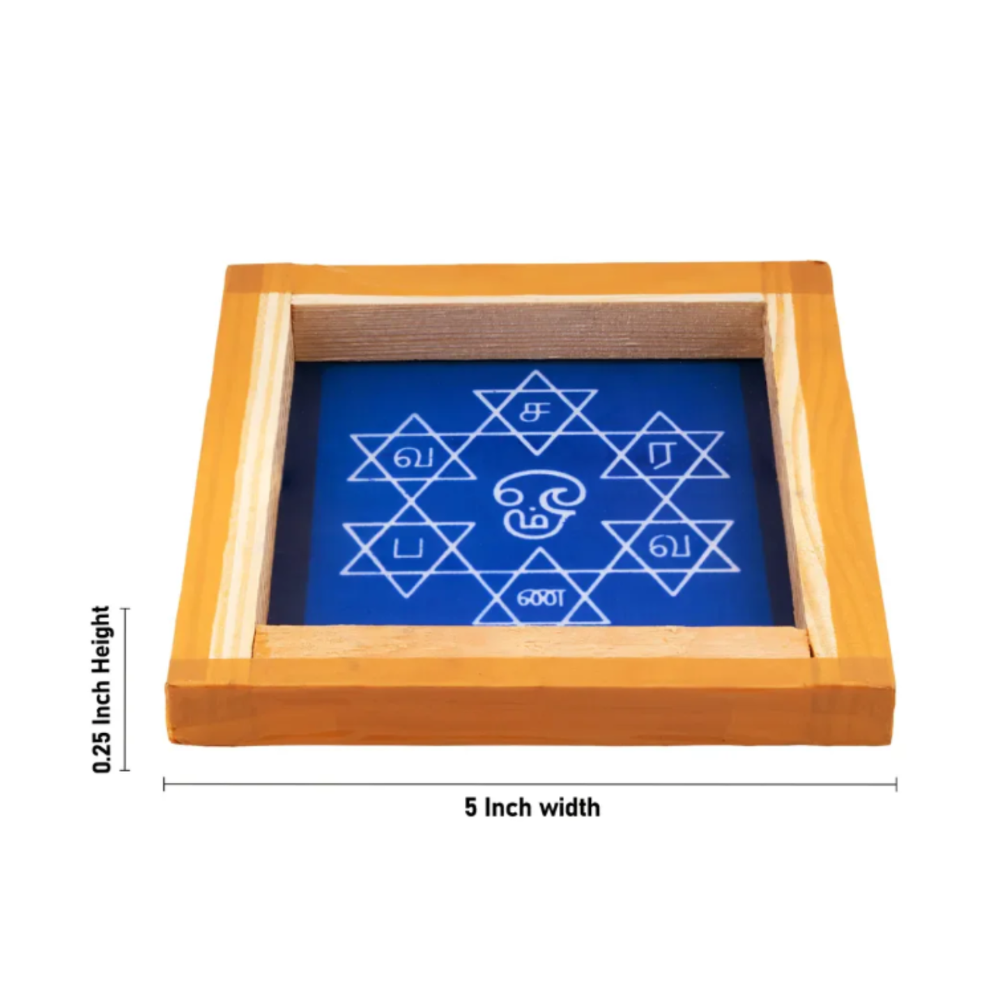 Rangoli Stensil- saravana bhava - 5X5 inch