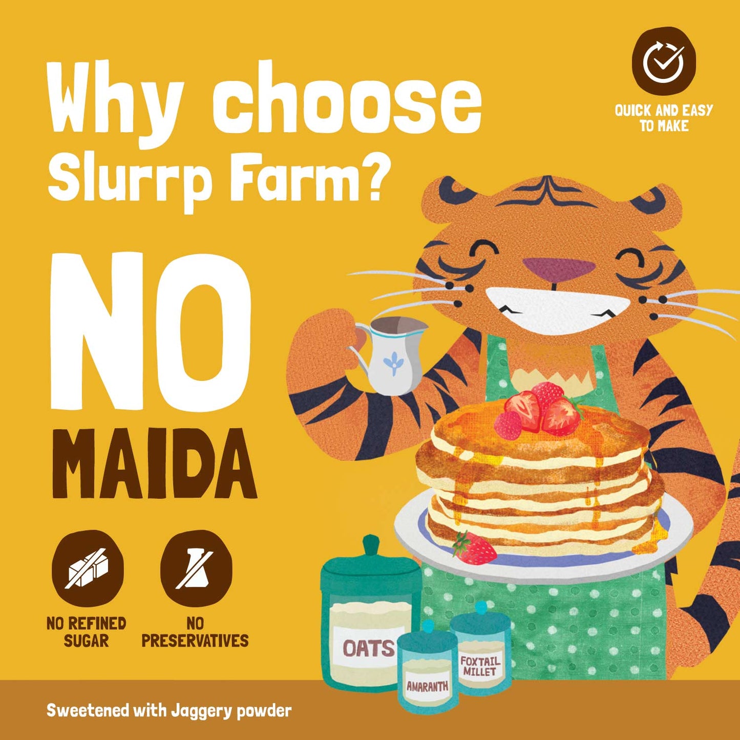 Millet Pancake Mix(Banana Choco Chip) - Slurrp Farm