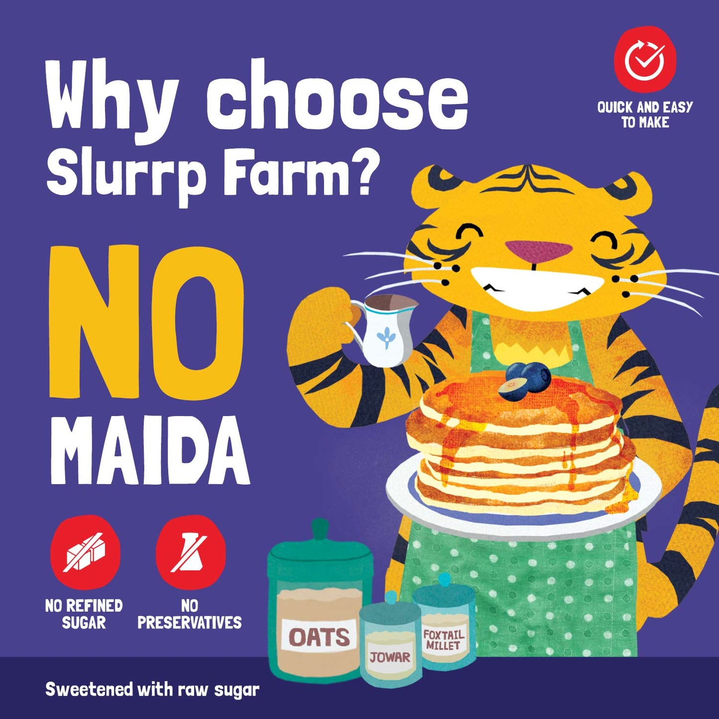 Millet Pancake Mix (Blueberry) - Slurrp Farm