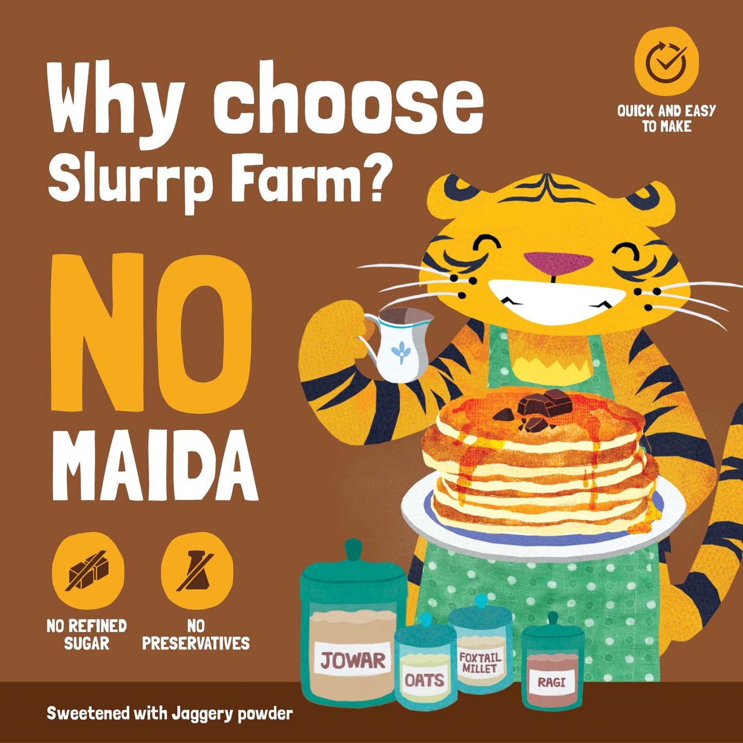 Millet Pancake Mix (Chocolate) - Slurrp Farm