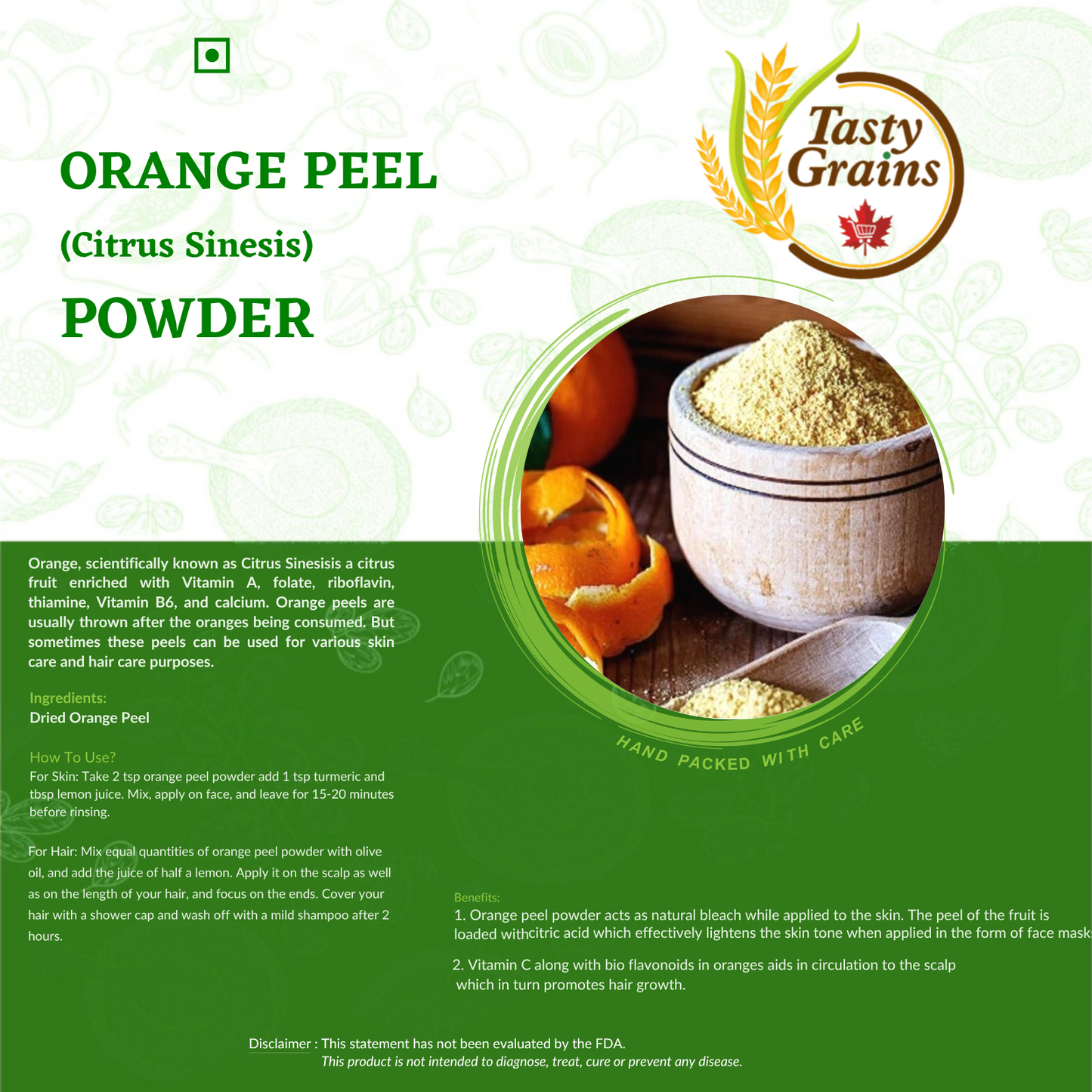 Orange Peel Powder