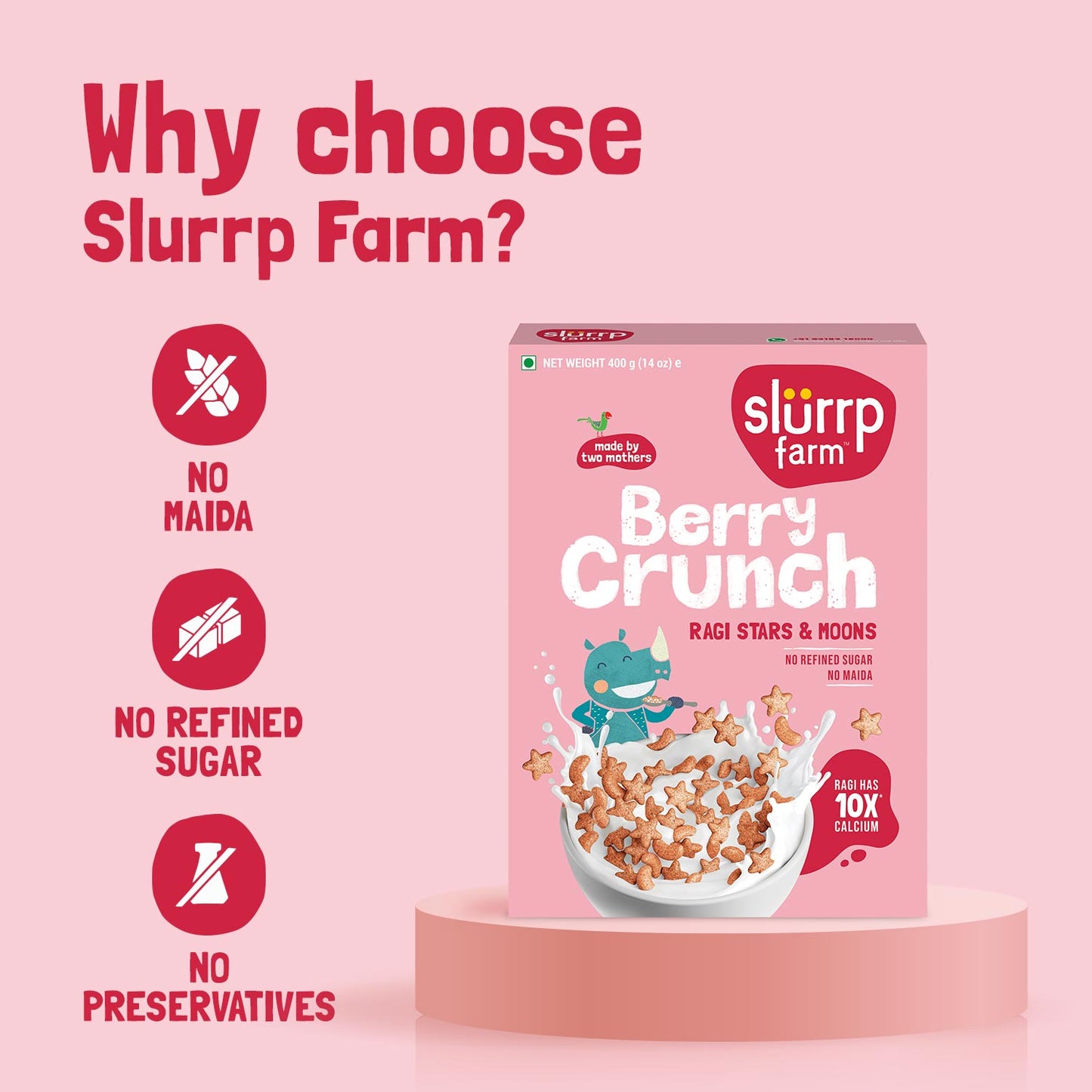 Berry Choco Crunch (Breakfast Cereal) - Slurrp Farm