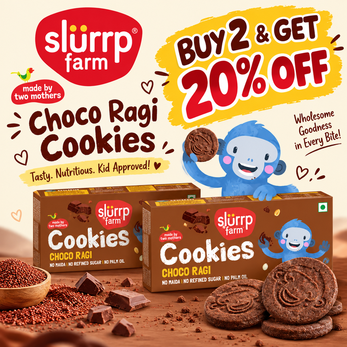 Cookies (choco Ragi )- Slurrp