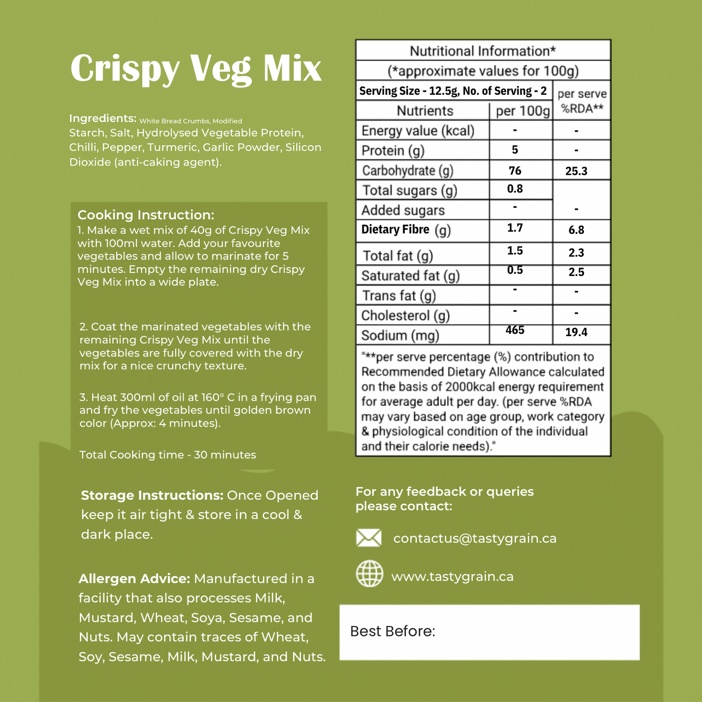 Crispy Veg Mix