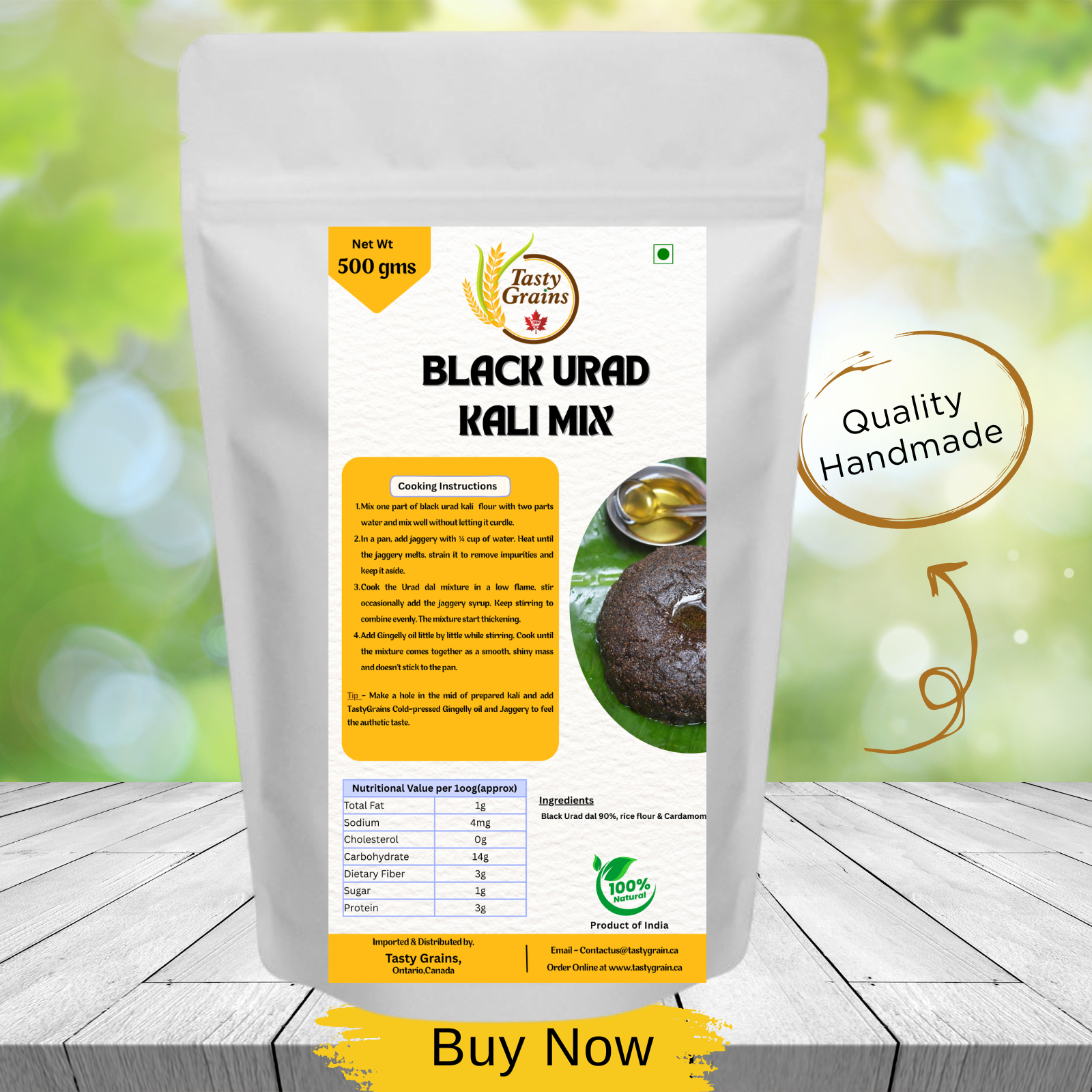 Whole Black Gram Mix - Black Urad Dal (Kali)
