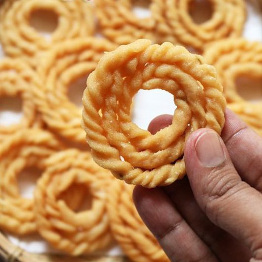 Kai Murukku/Hand-Twisted South Indian Snack