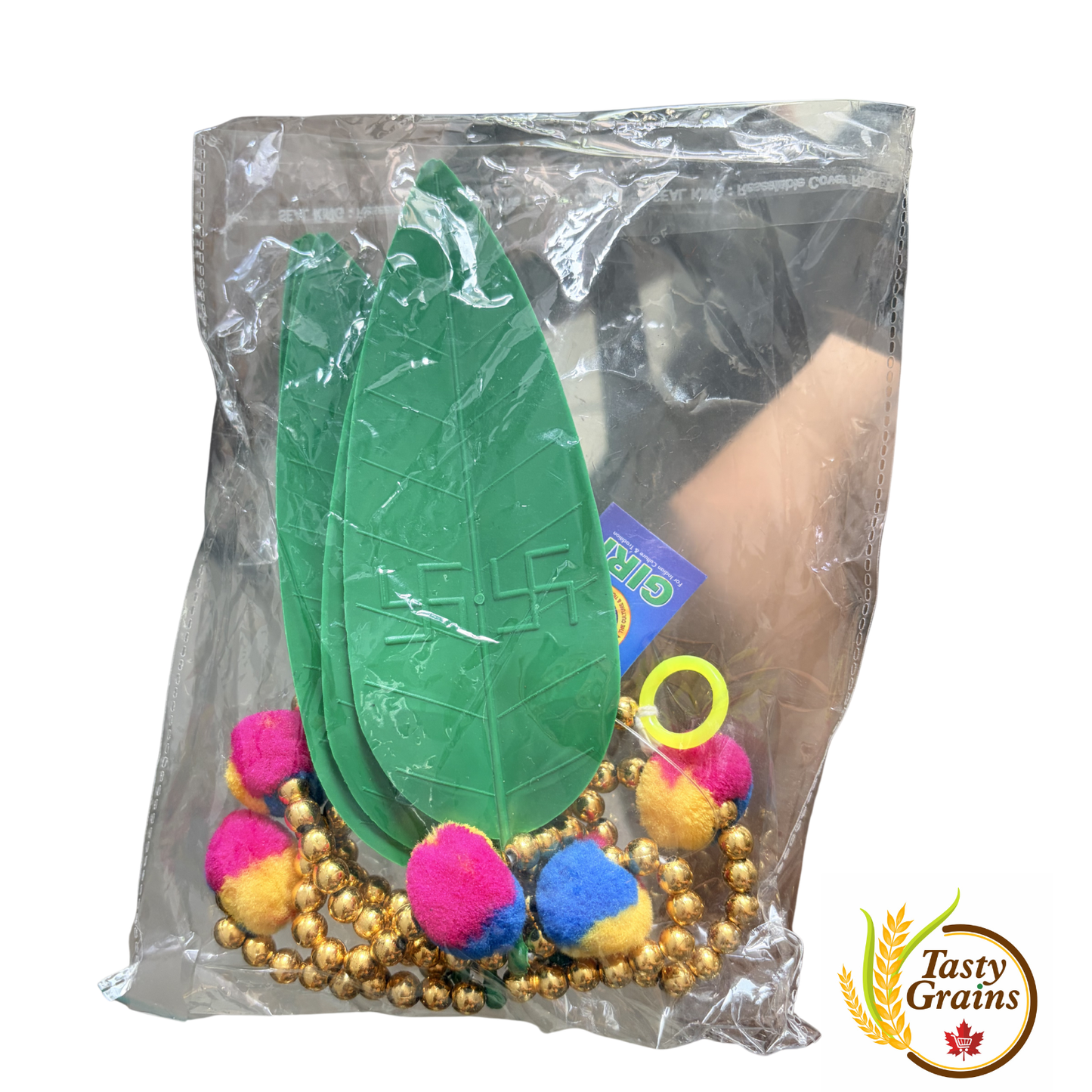 Moti Door Toran - green leaf -3 feet